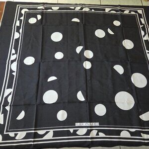 Vintage Large Polka Dot Leonard of Paris Scarf